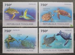 Poštové známky Togo 2011 Korytnaèky Mi# 3889-92 Kat 12€