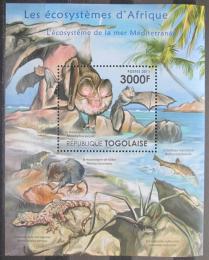 Poštová známka Togo 2011 Støedomorská fauna Mi# Block 651 Kat 12€