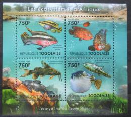 Poštové známky Togo 2011 Ryby øeky Niger Mi# 4189-92 Kat 12€
