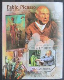 Poštová známka Mozambik 2011 Umenie, Pablo Picasso Mi# Block 482 Kat 10€