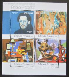 Poštové známky Svätý Tomáš 2013 Umenie, Pablo Picasso Mi# 5026-29 Kat 10€