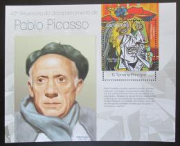 Poštová známka Svätý Tomáš 2013 Umenie, Pablo Picasso Mi# Block 865 Kat 10€