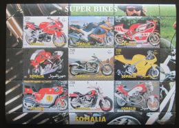 Poštové známky Somálsko 2001 Luxusní motocykly Mi# N/N
