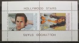 Poštové známky Tuvinská rep., Rusko 1993 Hvìzdy Hollywoodu Mi# N/N