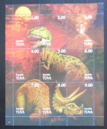 Poštové známky Tuvinská rep., Rusko 1998 Dinosaury Mi# N/N
