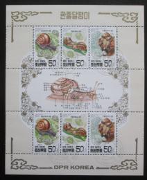 Poštové známky KLDR 1997 Asijští šneci Mi# 3983-85 Bogen 
