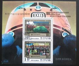 Poštové známky KLDR 1980 Elektrické lokomotívy Mi# Block 87