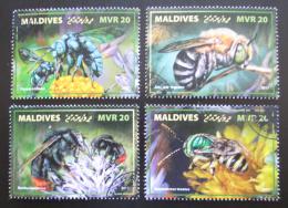 Poštové známky Maldivy 2017 Vèely Mi# 7243-46 Kat 10€