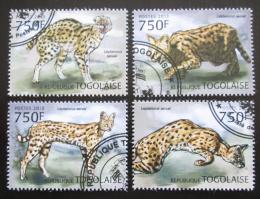 Poštové známky Togo 2013 Serval Mi# 4856-59 Kat 12€ - zväèši� obrázok