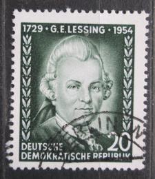 Poštová známka DDR 1954 Gotthold Ephraim Lessing, básník Mi# 423 