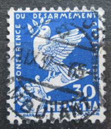 Poštová známka Švýcarsko 1932 Holubice na zlomeném meèi Mi# 253
