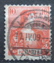 Poštová známka Švýcarsko 1907 Helvetia Mi# 98