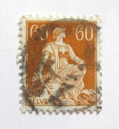 Poštová známka Švýcarsko 1918 Helvetia Mi# 140