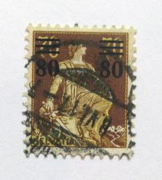 Poštová známka Švýcarsko 1915 Helvetia pretlaè Mi# 127 Kat 20€