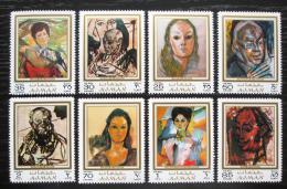 Poštové známky Adžmán 1971 Umenie, Alexander Rutsch Mi# 702-09
