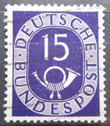Poštová známka Nemecko 1951 Poštovní trubka Mi# 129