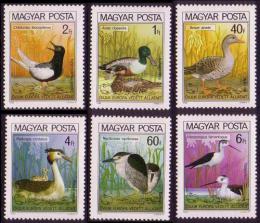 Poštové známky Maïarsko 1980 Vtáci Mi# 3451-56