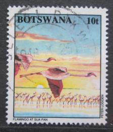 Poštová známka Botswana 1994 Plameòák malý Mi# 570