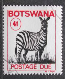 Poštová známka Botswana 1989 Zebra stepní, doplatná Mi# 20
