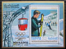 Poštová známka Manáma 1970 ZOH Sapporo Mi# Block 90 A Kat 15€ 