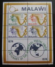 Potov znmky Malawi 1974 UPU, 100. vroie Mi# Block 36