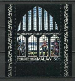 Potov znmka Malawi 1973 Umenie, David Livingstone Mi# Block 34 - zvi obrzok