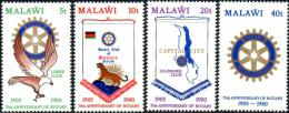 Potov znmky Malawi 1980 Rotary Intl., 75. vroie Mi# 340-43 - zvi obrzok