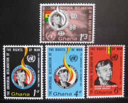 Poštové známky Ghana 1963 Deklarace lidských práv Mi# 166-69