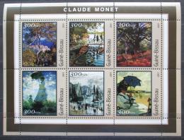 Poštové známky Guinea-Bissau 2001 Umenie, Claude Monet Mi# 1612-17 Kat 8€