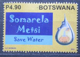 Poštová známka Botswana 2013 Šetøi vodou Mi# 970