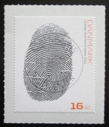 Poštová známka Dánsko 2012 Otisk prstu, Christian Vind Mi# 1722 Kat 4.30€