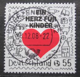 Poštová známka Nemecko 2008 Srdce pro dìti Mi# 2706