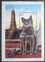 Poštová známka Maldivy 1994 Maèka, Korat Mi# Block 314 Kat 9€