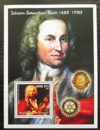 Poštová známka Guinea 2002 Johann Sebastian Bach Mi# Block 753 Kat 11€ - zväèši� obrázok