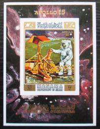 Poštová známka Manáma 1971 Apollo 15 neperf. Mi# Block 117 B Kat 20€