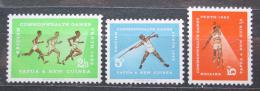 Poštové známky Papua Nová Guinea 1962 Hry Commonwealthu Mi# 46-48