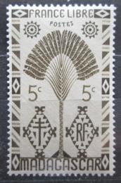 Poštová známka Madagaskar 1943 Strom cestovatelù Mi# 350