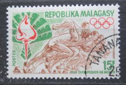 Poštová známka Madagaskar 1969 LOH Mexiko Mi# 605