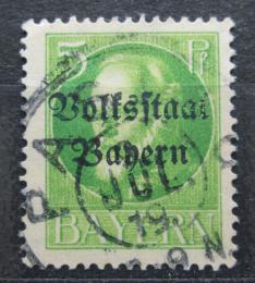 Poštová známka Bavorsko 1919 Krá¾ Ludvík III. pretlaè Mi# 117 II A