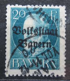 Poštová známka Bavorsko 1919 Krá¾ Ludvík III. pretlaè Mi# 121 II A