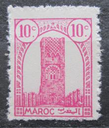 Poštovní známka Francouzské Maroko 1943 Hassanova vìž v Rabatu Mi# 188