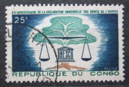 Poštová známka Kongo 1963 Lidská práva, UNESCO Mi# 38