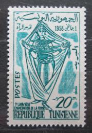 Poštová známka Tunisko 1959 Emancipace žen Mi# 510