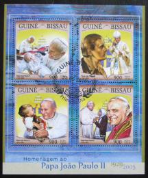 Potov znmky Guinea-Bissau 2016 Pape Jan Pavel II. Mi# 8674-77 Kat 13.50