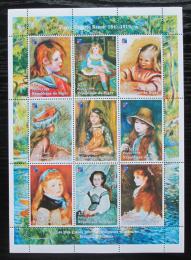 Poštové známky Niger 1998 umenie, Pierre Auguste Renoir Mi# N/N