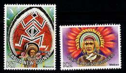 Poštové známky Papua Nová Guinea 1977 Tradièní úèesy Mi# 319-20 Kat 5.50€