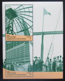 Poštovní známka OSN Vídeò 2000 Vznik OSN, 55. výroèí Mi# Block 12 