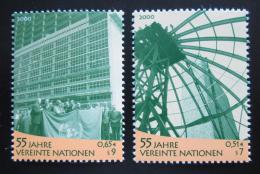 Poštovní známky OSN Vídeò 2000 Vznik OSN, 55. výroèí Mi# 309-10