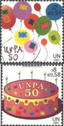 Poštové známky OSN Viedeò 2001 UNPA, 50. výroèie Mi# 342-43