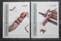 Poštové známky OSN Viedeò 2002 Døevoøezba Mi# 361-62